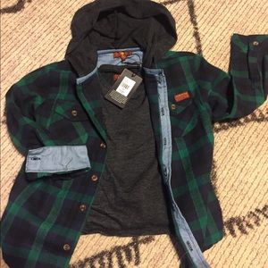 NWT 7FAM Boys flannel shirt